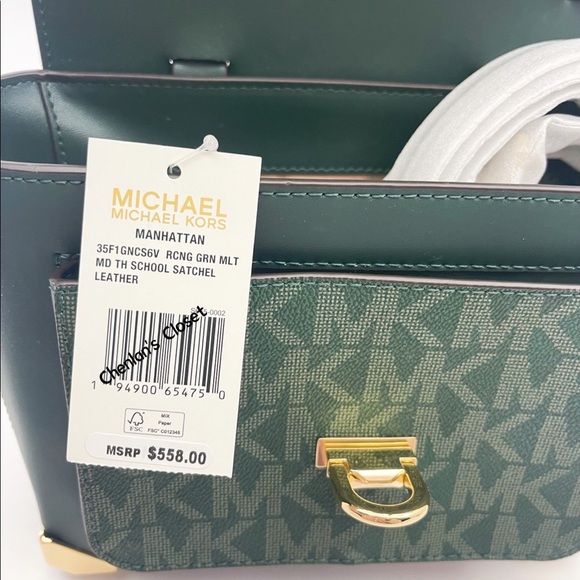 🍀NeW! Michael Kors Manhattan MD Satchel - Picture 5 of 8